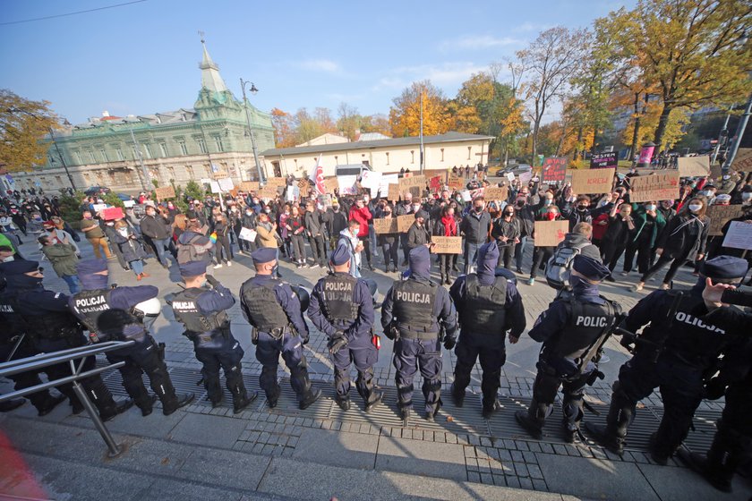 Czarny protest w Łodzi.