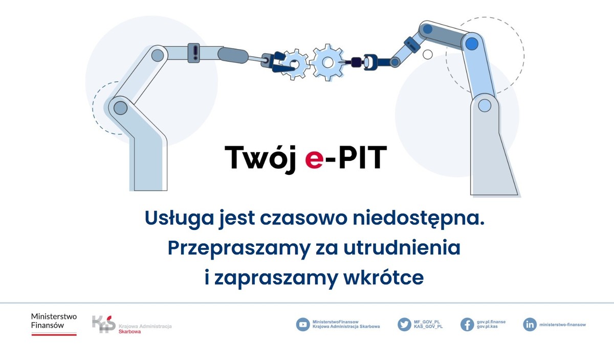 Awaria strony "Twój e-PIT"
