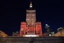 WARSZAWA PKIN ILUMINACJA ZAMACHY W BRUKSELI (iluminacja)