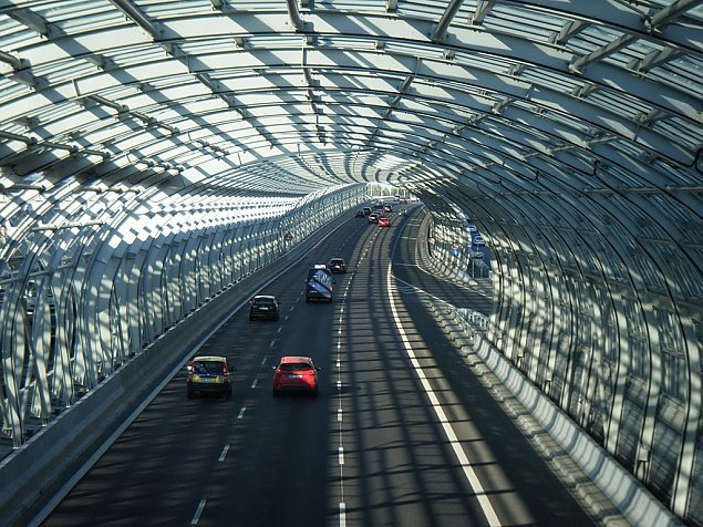 Tourist taking photo of a building