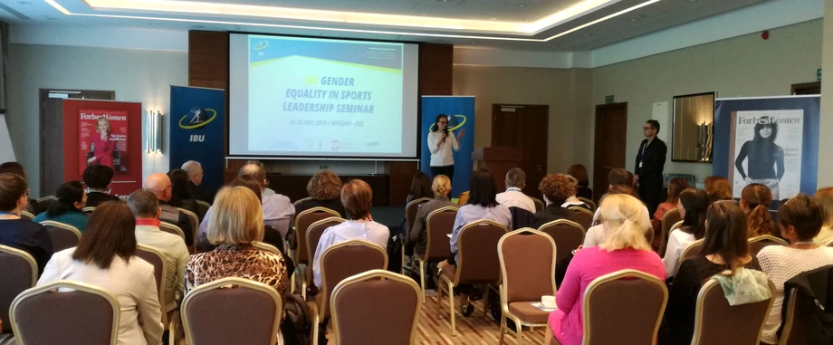 Dr Dagmara Gerasimiuk podczas konferencji IBU „Gender equality in sports leadership”