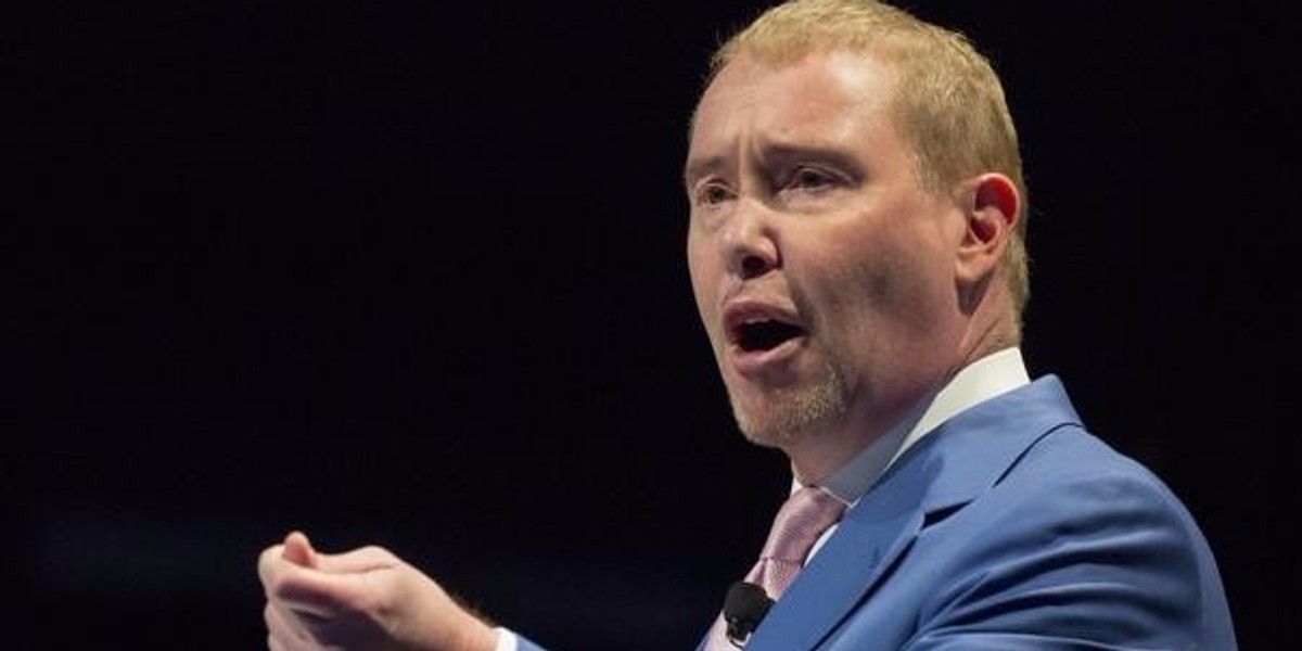 Jeffrey Gundlach, chief executive and chief investment officer of DoubleLine Capital, speaks during the Sohn Investment Conference in New York