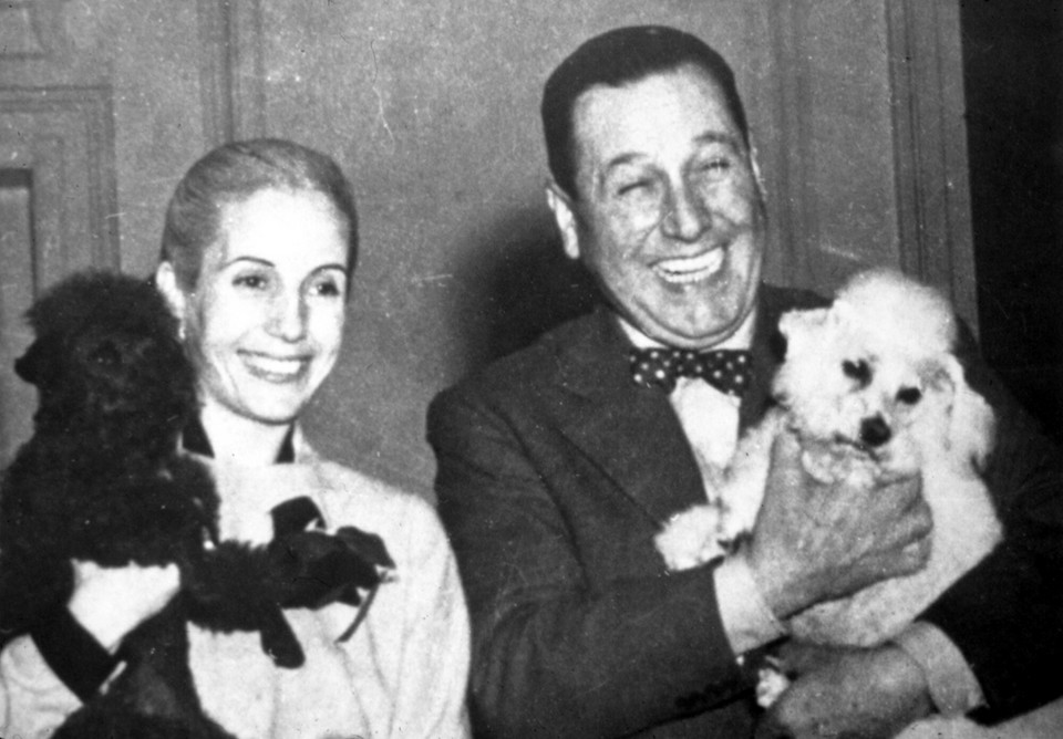 Eva Peron i Juan Peron (1950)