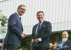 Aleksandar Vučić i Mateo Salvini