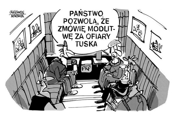 Modlitwa za ofiary Tuska szczekociny pkp kolej krzętowski