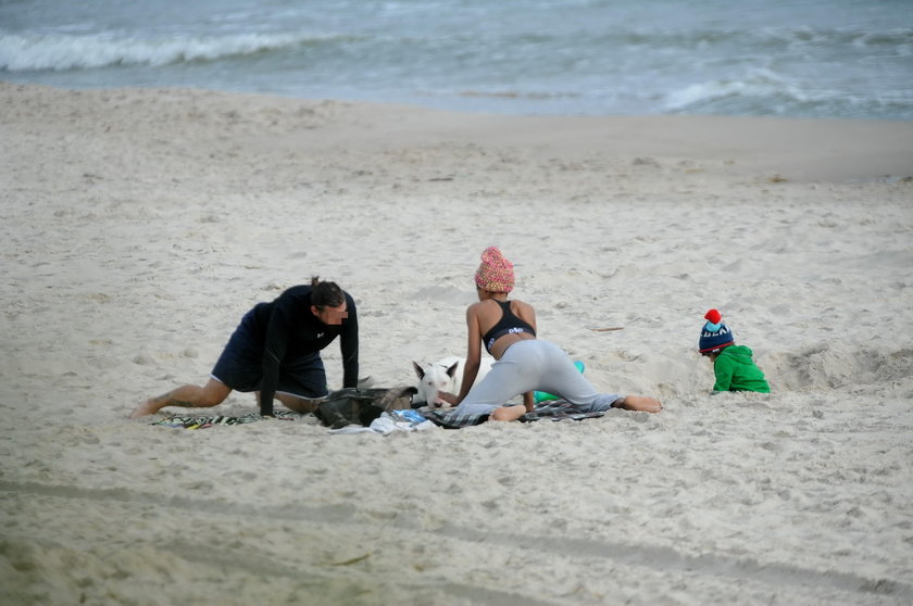 Ola Szwed na plaży