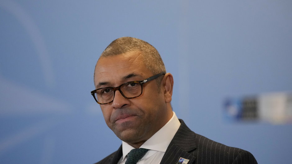 Brytyjski minister spraw zagranicznych James Cleverly