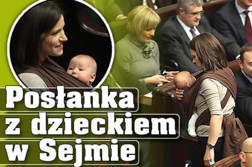 Posłanka z dzieckiem w Sejmie. Zobacz zdjęcia!