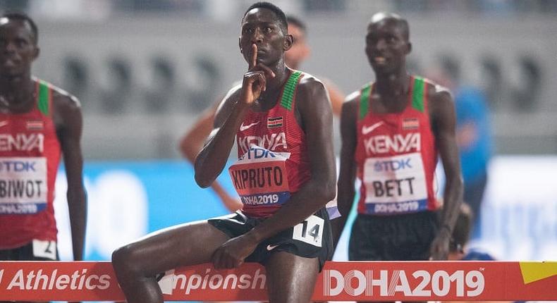 Kenyan athlete Conseslus Kipruto. (CitizenTV)