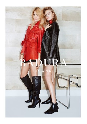Aneta Kręglicka i Anna Jagodzińska w kampanii Badura jesień/zima 2017/2018
