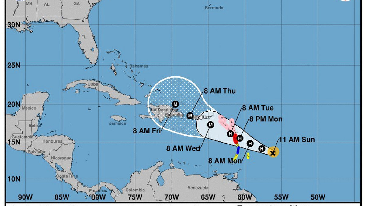 Francuskie władze wydały ostrzeżenie przed huraganem Maria, któryjutro wieczorem albo we wtorek ma uderzyć w należące do Francji wyspy Gwadelupa i Martynika na karaibskich Małych Antylach, już zdewastowanych przez huragan Irma.