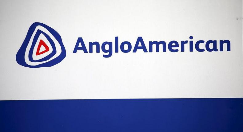 The Anglo American logo is seen in Rusternburg October 5, 2015. REUTERS/Siphiwe Sibeko