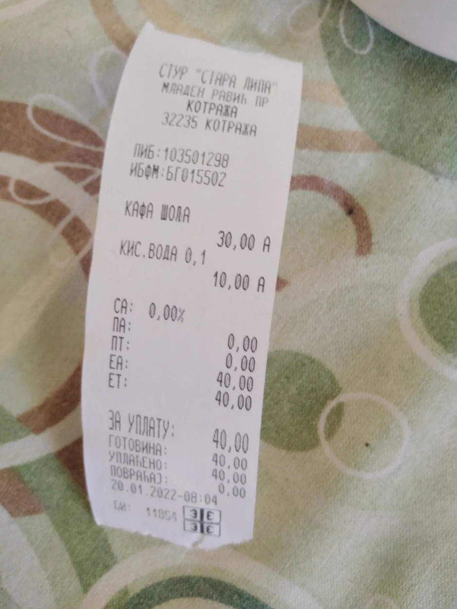 Od ovog računa, glava ne boli