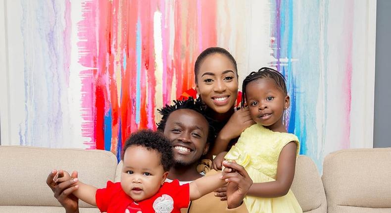 Bahati and his Family. Diana Marua takes Heaven to meet Bahati's first-born daughter