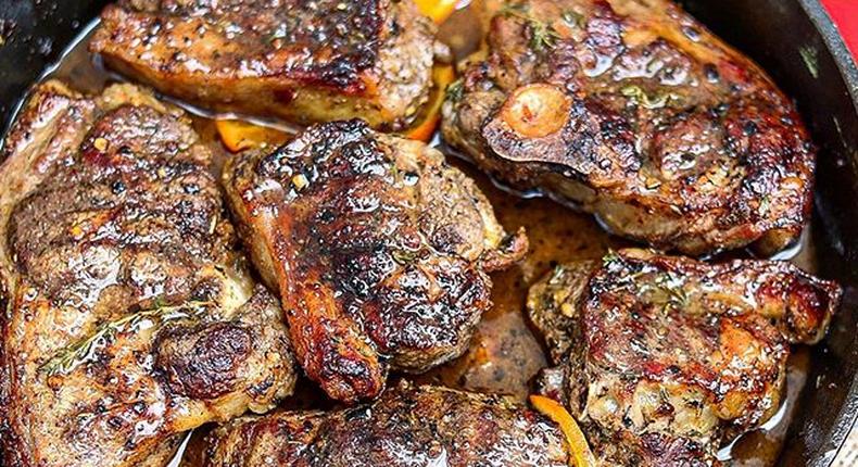 Orange And black pepper lamb chops (gourmetkim)