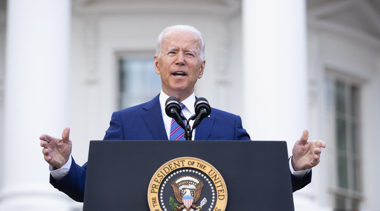 Joe Biden, az Amerikai Egyesült Államok elnöke pedig első alkalommal tartott beszédet, miután átvették a hatalmat a tálibok / Fotó: MTI/EPA/Michael Reynolds