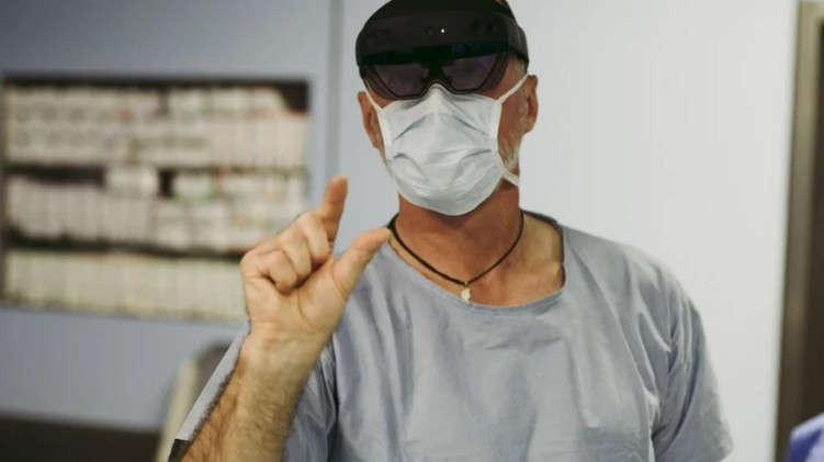 sebész, műtét, szemüveg, operáció