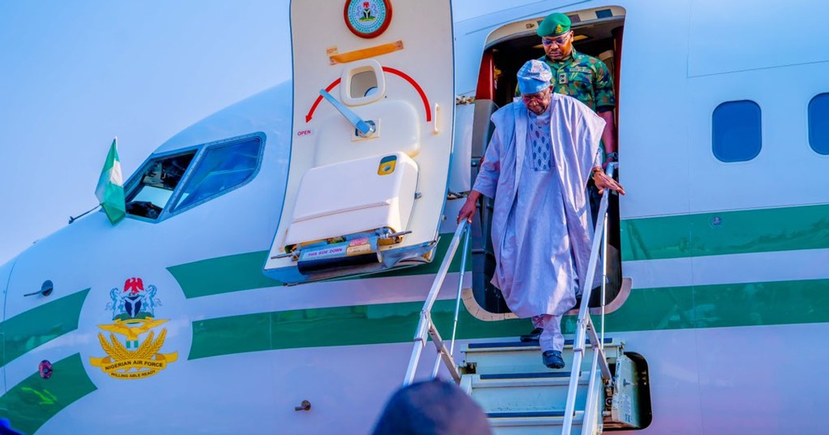 Tinubu lands in Lagos ahead of Red Line rail commissioning - Vimarsana News