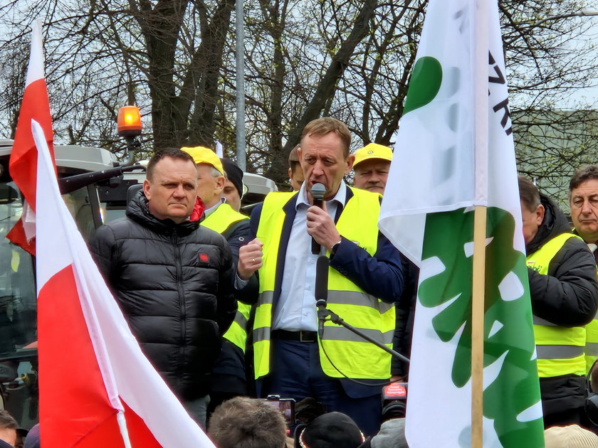 Protest rolników w Szczecinie.