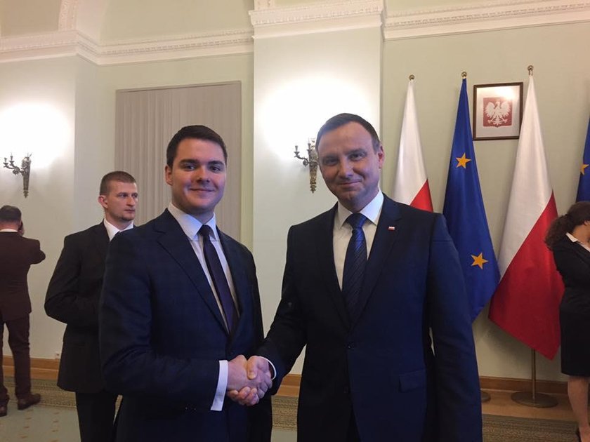 Andrzej Duda i Łukasz Rzepecki