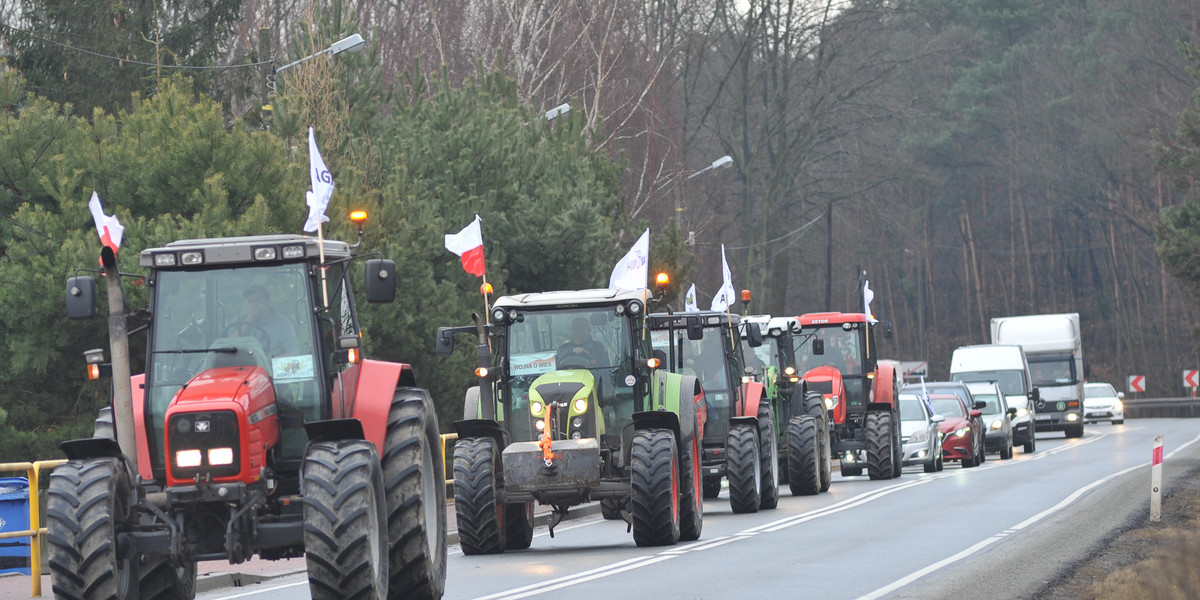 Protest rolników.