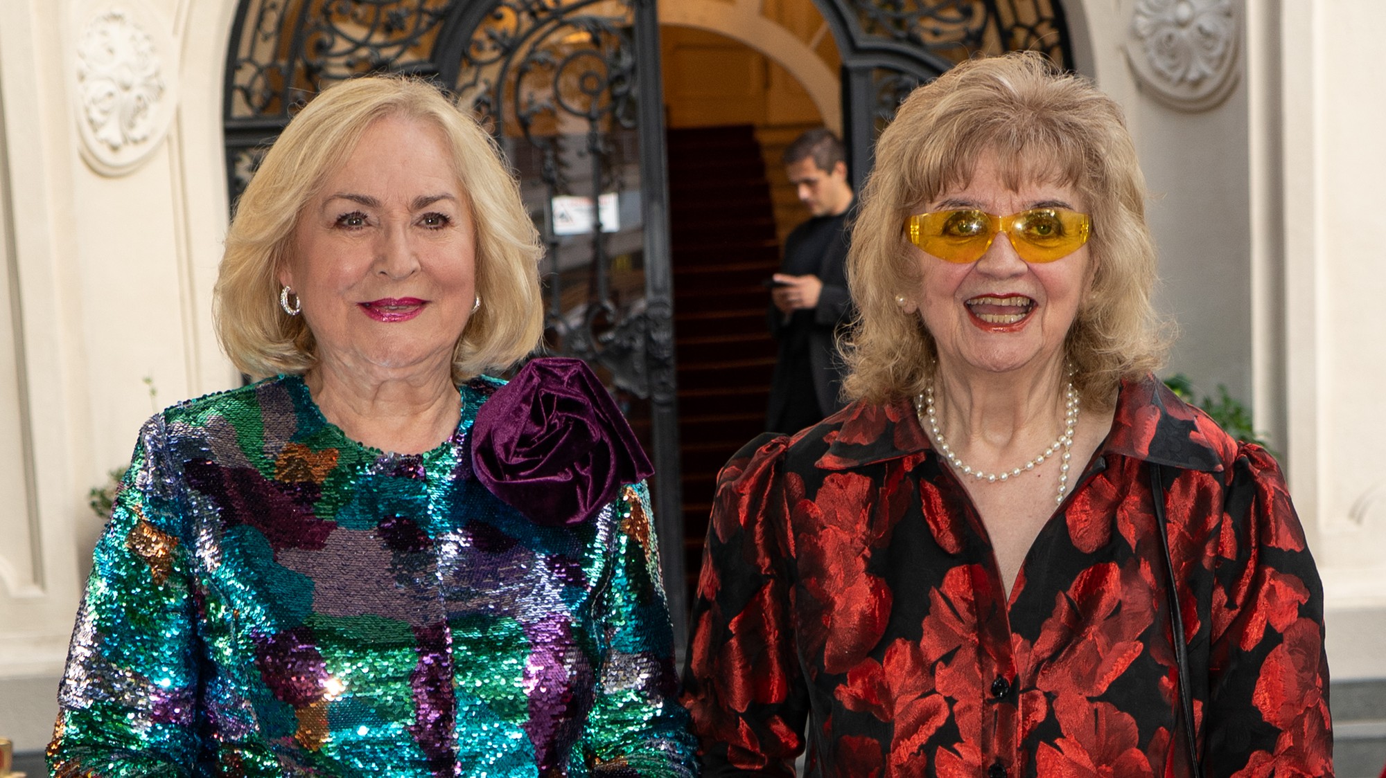 Bývalé hlásateľky Ada Straková a Nora Beňačková na odovzdávaní ocenenia Slovenka roka.