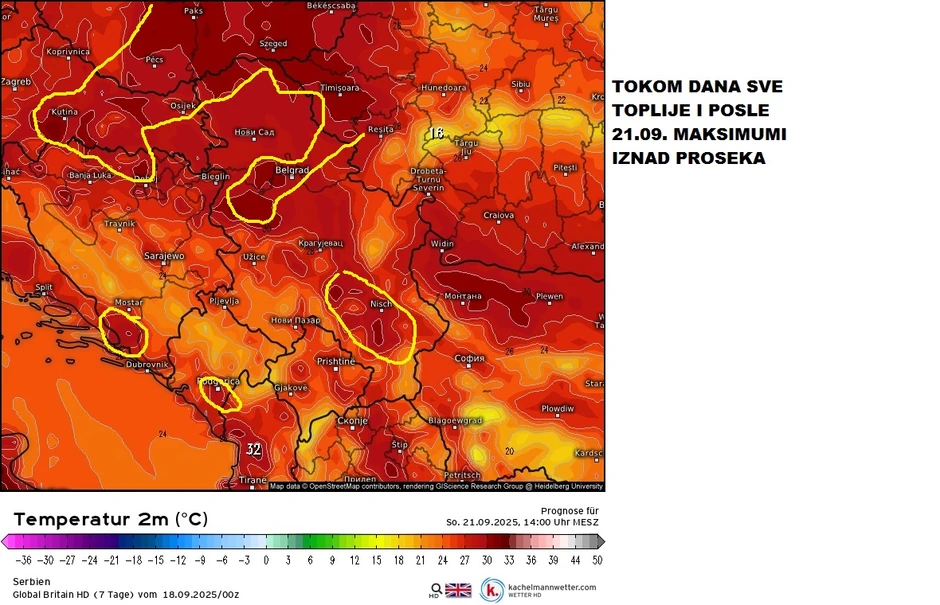 Tokom dana sve toplije