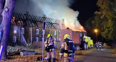 Spłonęła kamienica w Łobzie. Dach uległ całkowitemu zawaleniu