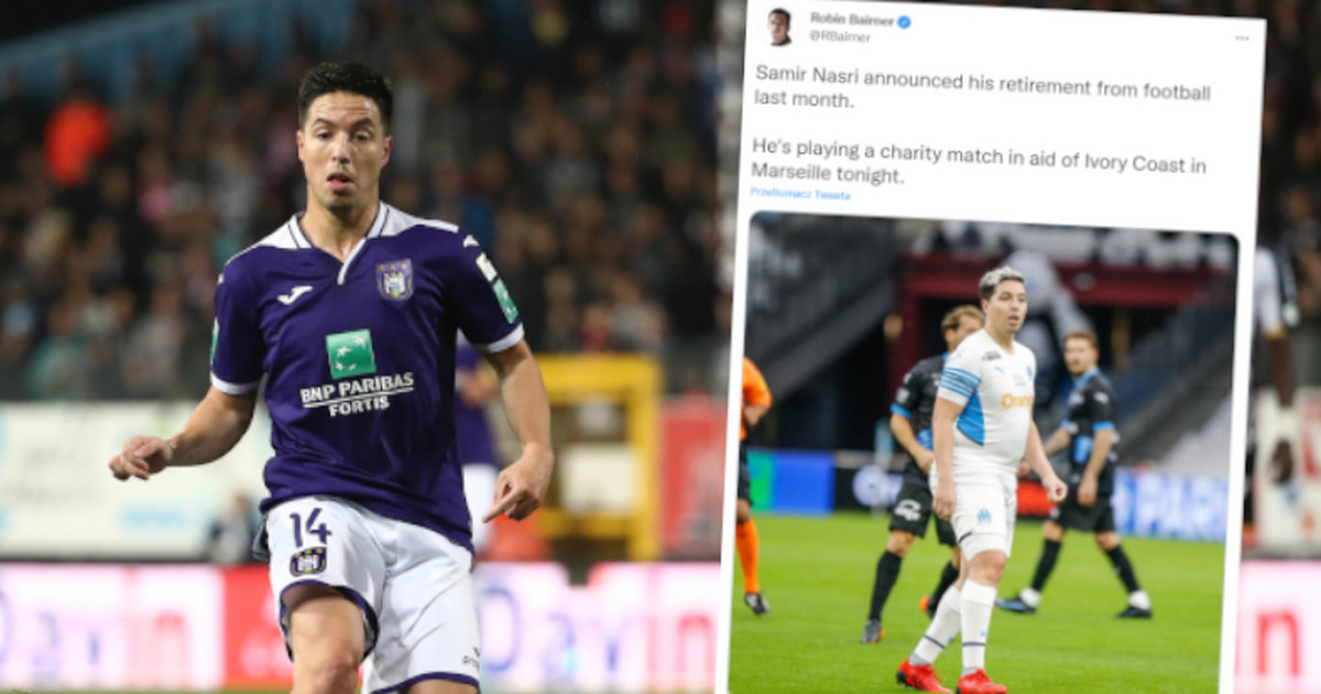 Samir Nasri est en surpoids.  La photo du match de charité dit tout