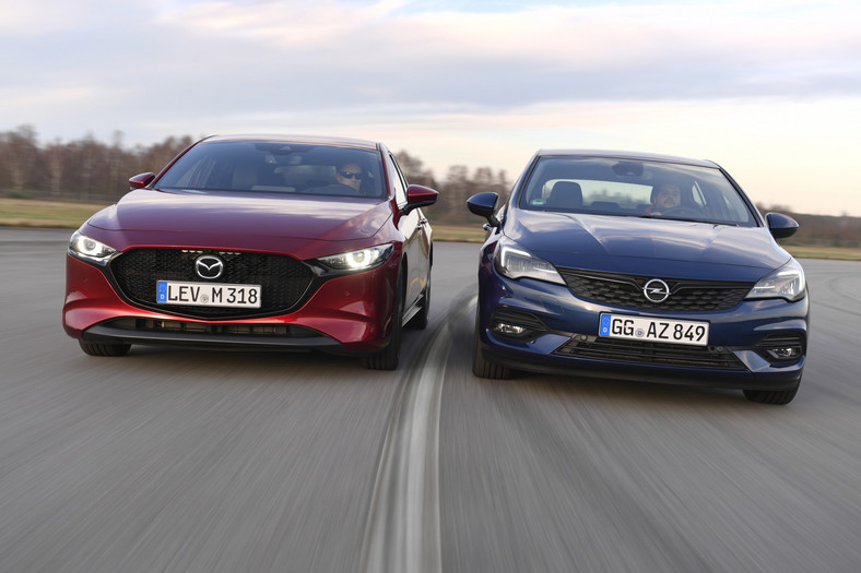 Porównanie: Mazda 3 kontra Opel Astra