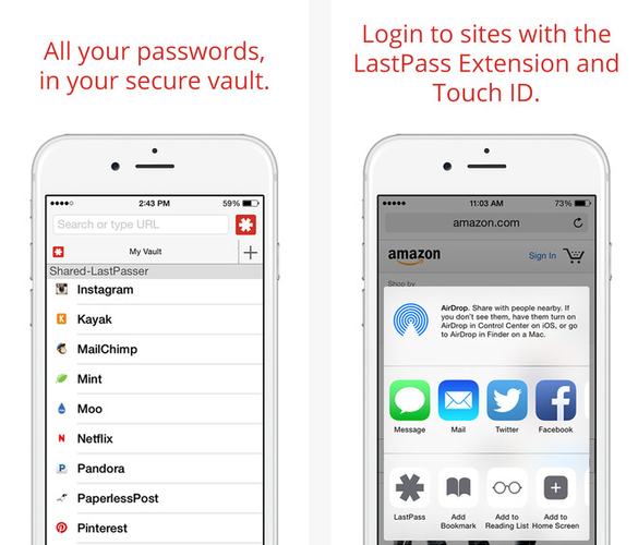 Jeden z najlepszych i najbardziej intuicyjnych menadżerów haseł dla smartfonów z systemami iOS, Android oraz Windows Phone. Dzięki LastPass zamiast dziesiątek haseł do aplikacji, usług i kont internetowych, będziemy musieli zapamiętać tylko jedno. Resztę zrobi za nas aplikacja.