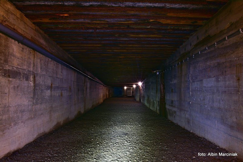 Tunel schronowy dla pociągu sztabowego z czasów II wojny światowej w Strzyżowie