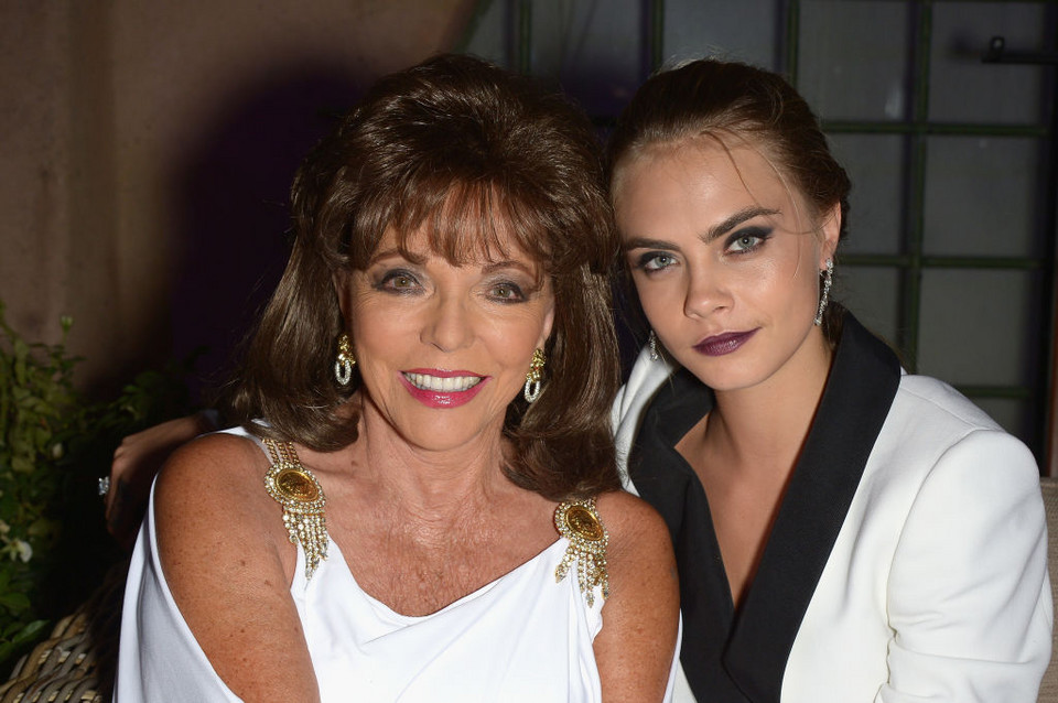 Joan Collins i Cara Delevingne 