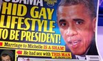 Obama jest gejem? Jedna z gazet krzyczy tym z okładki