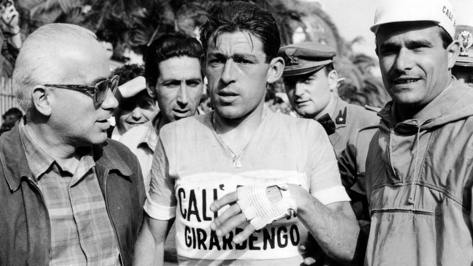 Aldo Moser (po środku), Tour d'Italie 1958 r.