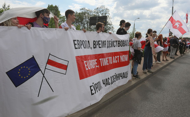 Akcja "Wiec dla wolnej Białorusi! Europo czas działać"