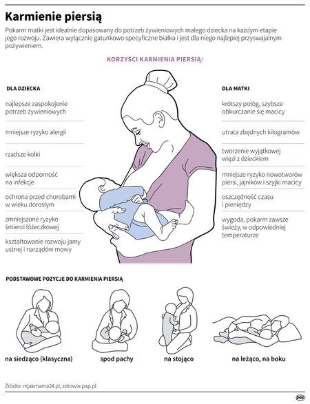 Inforgrafika: Karmienie piersią