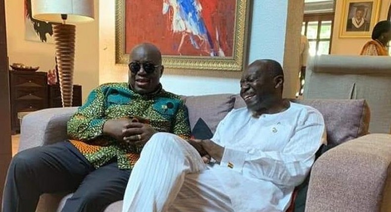 Ken Ofori-Atta with Nana Addo