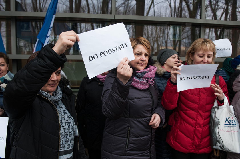 Protest pielęgniarek w szpitalu Jana Pawła II w Krakowie