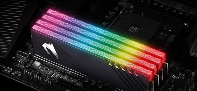 Gigabyte zaprezentował szybkie, podświetlane pamięci RAM z serii Aorus