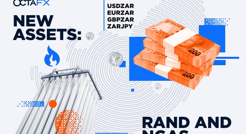 OctaFX introduces new currency pairs and a new commodity: ZAR Pairs and XNGUSD