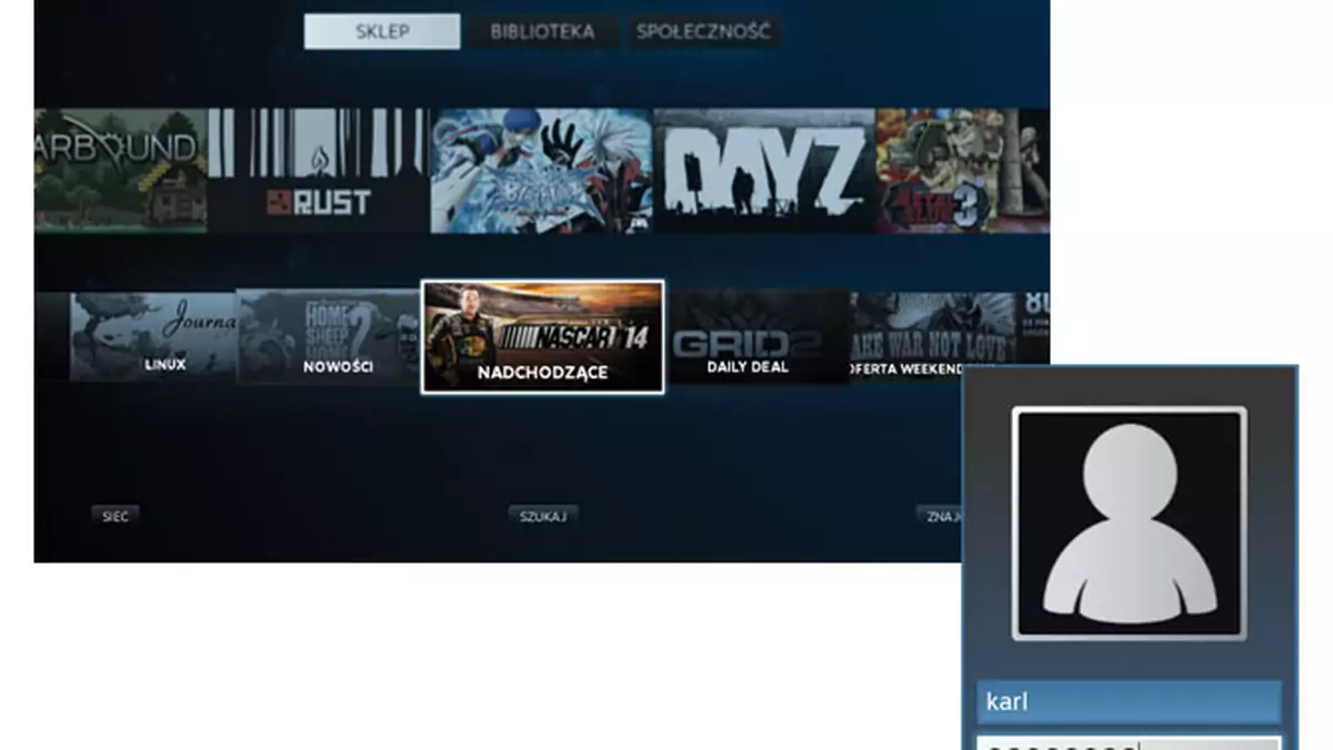 SteamOS: logowanie i dostęp do pulpitu