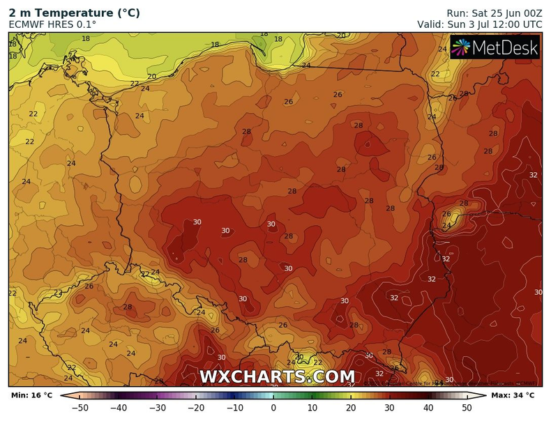 Ochłodzenie możliwe jest najwcześniej w weekend