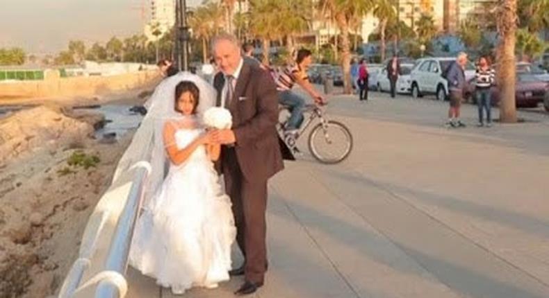 Outrage as middle-aged man weds a 12-yr-old girl by the sea