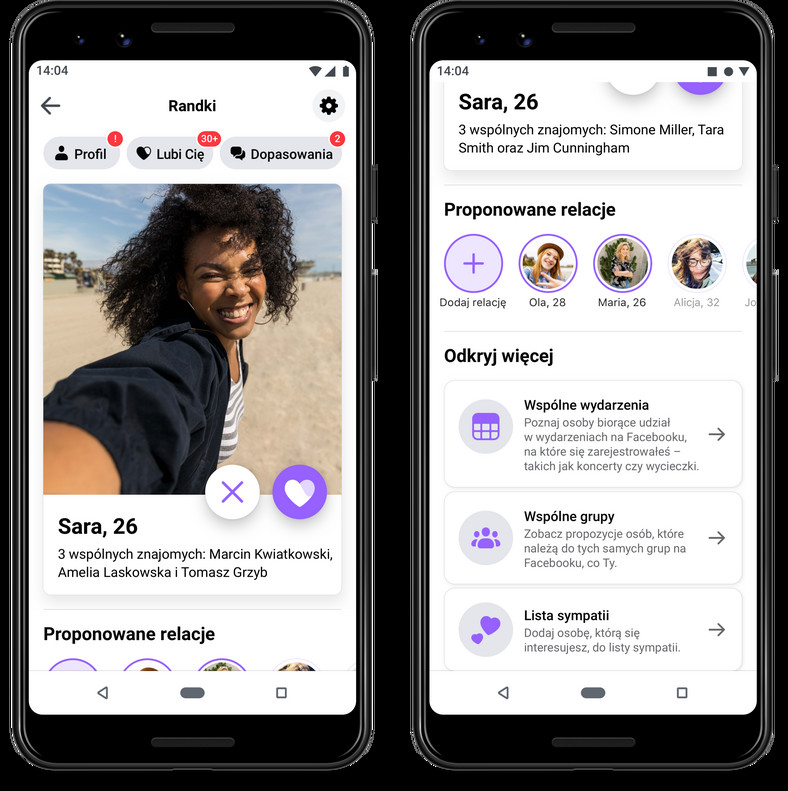Facebook Dating - polska wersja językowa
