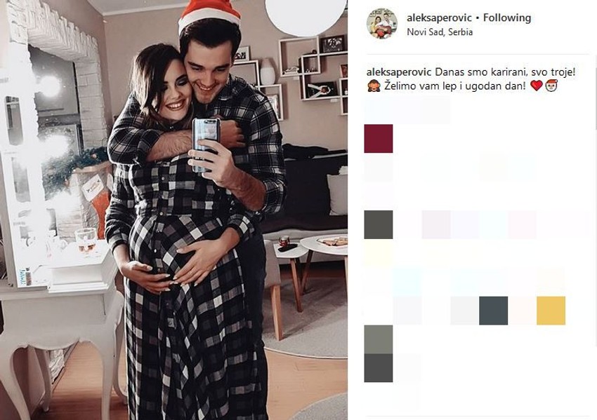 Aleksa Perović sa devojkom