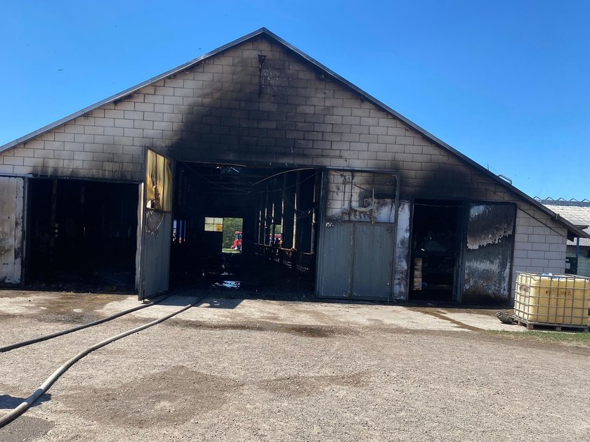 Barn fire in Podlasie.