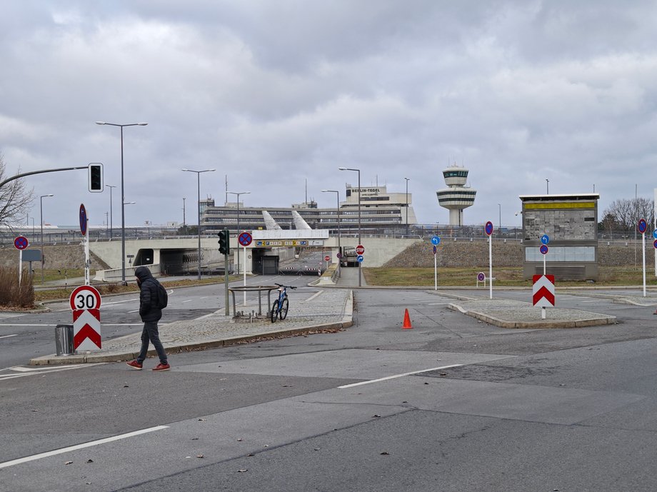 Teren byłego lotniska Tegel W Berlinie