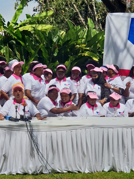 Kenyan women politicians during the launch of Embrace - Women Building Bridges for Kenya (Twitter) 