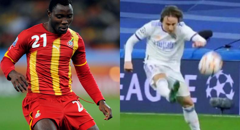 ‘Modric’s pass was easy, Kwadwo Asamoah’s trivela was more difficult’ – Asamoah Gyan